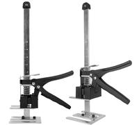 Guolich 2 pezzi Sollevatore per Pannelli di Livellamento a Risparmio di Lavoro, 1058 lb/480 kg, per Pavimenti, Porte, Installazione di Armadi, Sollevatori per Cartongesso, con Scala (38.8cm)