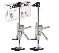 Guolich 2 pezzi Sollevatore per Pannelli di Livellamento a Risparmio di Lavoro,400kg/880lbs,per Pavimenti, Porte, Installazione di Armadi, Sollevatori per Cartongesso, con Scala (38.3cm)