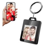 GUOMIS Cornice Digitale,1.5Pollici Cornice Digitale Foto,200 × 200 Cornici digitali per foto,Supporta il caricamento di foto, testo e contatti di emergenza (Nero)