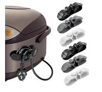 GUOMIS Organizer per Cavi per Elettrodomestici - 6 Clip Autoadesive per Cuoci Riso, Aria Fryer, Mixer e Altri Utensili da Cucina