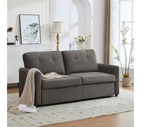 GUOMM Divano Moderno 2 Posti,Divano 2 Posti con 2 Cassetti, 184x83x92 cm (LxAxP) - Divano per Soggiorno con Contenitore, Grigio