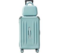 GUOQDAMI Set di valigie da 2 Pezzi Valigia Rigida per PC con Ruote girevoli Trolley da Viaggio Portatile Custodia per Trucco Multifunzione