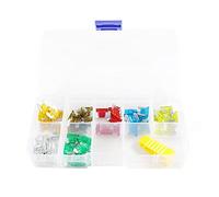 GUOQGXAY 50pcs 7 valori Lama Fusibile Automatico Micro Fusibile Misto 5A 7.5A 10A 15A 20A 25A 30A