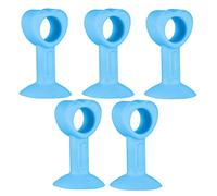 GUOQGXAY Fermaporta a Cuneo, fermaporta, fermaporta, fermaporta in Silicone, Maniglia for Porta Senza punzonatura, paraurti in Gomma, fermaporta for Bagno, 5 Pezzi-Rosa(Blue)