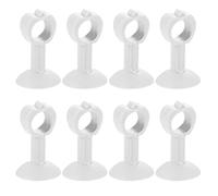 GUOQGXAY Fermaporta a Cuneo, fermaporta, fermaporta, fermaporta in Silicone Tipo a Ventosa Maniglia for Porta silenziosa Paraurti Protezione for Parete Pad-Blu 5 Pezzi||L 75mm(White 8pcs)