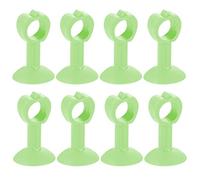 GUOQGXAY Fermaporta a Cuneo, fermaporta, fermaporta, fermaporta in Silicone Tipo a Ventosa Maniglia for Porta silenziosa Paraurti Protezione for Parete Pad-Blu 5 Pezzi||L 75mm(Green 8pcs)