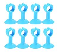 GUOQGXAY Fermaporta a Cuneo, fermaporta, fermaporta, fermaporta in Silicone Tipo a Ventosa Maniglia for Porta silenziosa Paraurti Protezione for Parete Pad-Blu 5 Pezzi||L 75mm(Blue 8pcs)