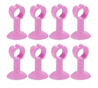 GUOQGXAY Fermaporta a Cuneo, fermaporta, fermaporta, fermaporta in Silicone Tipo a Ventosa Maniglia for Porta silenziosa Paraurti Protezione for Parete Pad-Blu 5 Pezzi||L 75mm(Pink 8pcs)