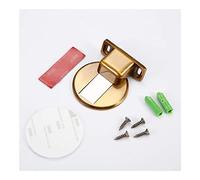 GUOQGXAY Fermaporta Il fermaporta Senza fermaporta anticollisione for attrarre Una Porta Magnetica Potente, installare Piastrelle for Pavimenti anticollisione Parete Porta Invisibile(Brushed Copper)