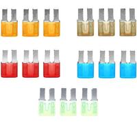 GUOQGXAY Fusibile 15pcs Micro 2 Fusibili 5A 7.5A 10A 15A 20A Kit di fusibili a Lama for Auto Assortiti