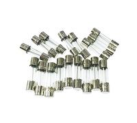 GUOQGXAY Fusibile 20PCS 5x20 6x30mm Fusibile in Vetro ceramico 250V 0.2A 0.5A 1A 2A 3A 5A 6A 8A 10A 15A 5 * 20 6 * 30 Il multimetro Fusibili Tubo di assicurazione Auto(250v F0.2a 20pcs,5X20mm Glass)