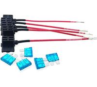 GUOQGXAY Fusibile 5X ADD-A-Circuit Fuse Tap Adattatore Standard ATO ATC Blade Holder con 5 fusibili 15A for fusibili automobilistici for autocarri