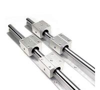 GUOQGXAY Guida Professionale SBR 2 Pezzi Guida lineare SBR20/SBR16/SBR12 + 4 SBR20UU/SBR16UU/SB12UU Blocchi Cuscinetto for Macchina CNC(Sbr16uu,300mm)