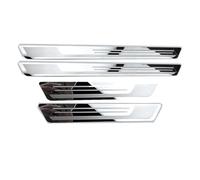 GUOQINGLH Battitacco Acciaio Inox per Mazda CX-80 2024 2025, Protezione Soglia Porta AntiGraffio Benvenuto Pedaliera Batticalcagno Proteggi Portiere Accessori,A/Type~A