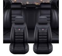 GUOQINGLH Set Coprisedili Auto per Cupra Formentor 2020-2025, Copri Sedili Impermeabile Copri-Sedile Pelle Coprisedile Anteriori Posteriori Accessori,A/Black