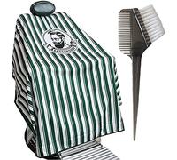 GUOQY Mantello da barbiere, mantello da taglio con chiusura a scatto, mantello professionale da salone con chiusura a scatto, per parrucchiere, da parrucchiere