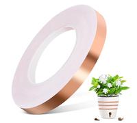GUOSIYAO Nastro In Rame Autoadesivo Nastro In Lamina Di rame 10mm x 25m Nastro Lamina Nastro Di Per Lumache Per Schermatura EMI Repellente Artigianato Riparazione Elettronica Saldature (10mm x 25m)