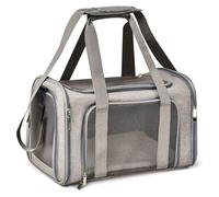 GUOXIAD Borsa for Animali Domestici da Esterno, Trasportino Portatile da Viaggio for Animali Domestici, Comoda E Traspirante, for Cani, Gatti, Scoiattoli, Porcellini D'India E Criceti.(Grey,M)