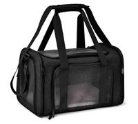 GUOXIAD Borsa for Animali Domestici da Esterno, Trasportino Portatile da Viaggio for Animali Domestici, Comoda E Traspirante, for Cani, Gatti, Scoiattoli, Porcellini D'India E Criceti.(Black,M)