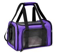 GUOXIAD Borsa for Animali Domestici da Esterno, Trasportino Portatile da Viaggio for Animali Domestici, Comoda E Traspirante, for Cani, Gatti, Scoiattoli, Porcellini D'India E Criceti.(Purple,M)
