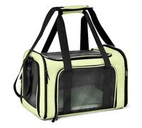 GUOXIAD Borsa for Animali Domestici da Esterno, Trasportino Portatile da Viaggio for Animali Domestici, Comoda E Traspirante, for Cani, Gatti, Scoiattoli, Porcellini D'India E Criceti.(Green,L)