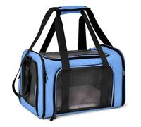 GUOXIAD Borsa for Animali Domestici da Esterno, Trasportino Portatile da Viaggio for Animali Domestici, Comoda E Traspirante, for Cani, Gatti, Scoiattoli, Porcellini D'India E Criceti.(Blue,M)