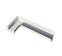 GUOXIAD Canale di Drenaggio Assemblato Lungo 60 Cm, Canale di Drenaggio con Griglia in Acciaio Inossidabile, Sistemi di Drenaggio for Vialetti, Fessura A U Larga 10 Cm, Kit di Drenaggio(#20)