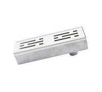 GUOXIAD Canale di Drenaggio in Acciaio Inossidabile con Griglia, Canale di Drenaggio Assemblato Lungo 1 M, Sistemi di Drenaggio for Vialetti, Grondaia for Cucina, Cortile, Balcone(End 80x50mm)