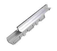 GUOXIAD Canale di Drenaggio in Resina Ad Alta Resistenza con Griglia, Trincea di Drenaggio Assemblata Lunga 50 Cm, Mini Sistemi di Drenaggio da 10x6 Cm, Canale di Drenaggio(Center Single Seam)