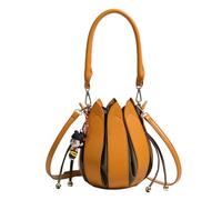 GUOXIAD Elegante Borsa A Tracolla A Spalla Singola, Borse Tote Nezha Lotus, Pacchetto Zucca, Borsa For Il Trucco Stile Secchiello