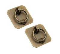 GUOXIAD Maniglia In Rame 2 Pezzi, Maniglia Ad Anello For Cassetti For Mobili, Maniglie For Porte(Bronze,4cm)