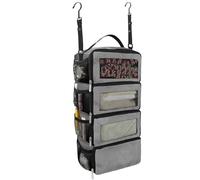 GUOXIAD Organizer for Valigie, Borsa Portaoggetti da Viaggio, Cubo Portaoggetti da Appendere All'armadio for Bagaglio A Mano, Borsa Organizer da Viaggio Pieghevole E Portatile.(Grey)