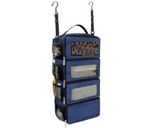 GUOXIAD Organizer for Valigie, Borsa Portaoggetti da Viaggio, Cubo Portaoggetti da Appendere All'armadio for Bagaglio A Mano, Borsa Organizer da Viaggio Pieghevole E Portatile.(Blue)