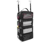 GUOXIAD Organizer for Valigie, Borsa Portaoggetti da Viaggio, Cubo Portaoggetti da Appendere All'armadio for Bagaglio A Mano, Borsa Organizer da Viaggio Pieghevole E Portatile.(Black)