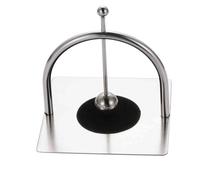 GUOXIAD Porta Fazzoletti da Tavolo in Acciaio Inox, Distributore di Tovaglioli con Coperchio Sollevabile E Base Antiscivolo, Porta Asciugamani di Carta for Ristorante, Bar, Caffetteria(Silver Arc 1)