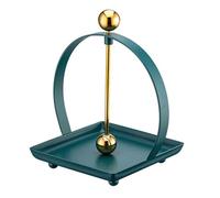GUOXIAD Porta Fazzoletti da Tavolo in Acciaio Inox, Distributore di Tovaglioli con Coperchio Sollevabile E Base Antiscivolo, Porta Asciugamani di Carta for Ristorante, Bar, Caffetteria(Green B)
