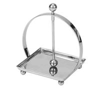 GUOXIAD Porta Fazzoletti da Tavolo in Acciaio Inox, Distributore di Tovaglioli con Coperchio Sollevabile E Base Antiscivolo, Porta Asciugamani di Carta for Ristorante, Bar, Caffetteria(Silver B)