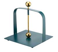 GUOXIAD Porta Fazzoletti da Tavolo in Acciaio Inox, Distributore di Tovaglioli con Coperchio Sollevabile E Base Antiscivolo, Porta Asciugamani di Carta for Ristorante, Bar, Caffetteria(Green Large)