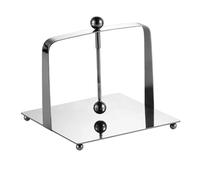 GUOXIAD Porta Fazzoletti da Tavolo in Acciaio Inox, Distributore di Tovaglioli con Coperchio Sollevabile E Base Antiscivolo, Porta Asciugamani di Carta for Ristorante, Bar, Caffetteria(Silver Large)