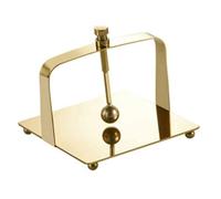 GUOXIAD Porta Fazzoletti da Tavolo in Acciaio Inox, Distributore di Tovaglioli con Coperchio Sollevabile E Base Antiscivolo, Porta Asciugamani di Carta for Ristorante, Bar, Caffetteria(Gold Small)