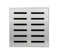 GUOXIAD Square Rain Grate with Frame, Stainless Steel Grate Gutter Cover, Non-Slip Floor Drain, Drain Kit for Outdoor Patio Yard Garden Pool Deck(304 Stainless Steel,50x50x3cm)