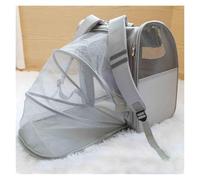 GUOXIAD Zaino Espandibile for Animali Domestici, Custodia da Viaggio for Gatti di Grandi Dimensioni, Borsa Traspirante for Cani di Piccola Taglia, Zaino Portatile for Animali Domestici da Esterno
