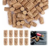 GUOYIHUA Tappi per il fai da te, 60 tappi di sughero per vino, 21 x 38 mm, tappi per bottiglie di vino, champagne, per fai da te, tappi e decorazioni