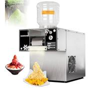 guoyjmm Macchina per Ghiaccio a Fiocchi di Neve Commerciale, Macchina Automatica per Tritare Il Ghiaccio Elettricamente, Raffreddamento Rapido e velocità Regolabile, per Panetteria e Bar,60KG