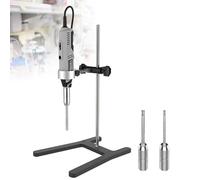 guoyjmm Omogeneizzatore Portatile, Emulsionante Dispersore da Laboratorio, velocità Regolabile, con 3 Teste di Lavoro, per Tessuti Animali, Alimenti, Medicinali, Cosmetici,Plugin+Base