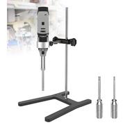guoyjmm Omogeneizzatore Portatile, Emulsionante Dispersore da Laboratorio, velocità Regolabile, con 3 Teste di Lavoro, per Tessuti Animali, Alimenti, Medicinali, Cosmetici,Charge+Base