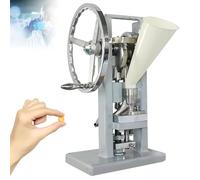 guoyjmm Pressa per Compresse, Pressa Manuale da 12 mm per Compresse di Pillole, Macchina per Compresse a Punzone Singolo per Polvere, 0-2000 Pezzi/Ora, Spessore Regolabile da 0 a 6 mm