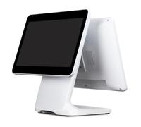 guoyjmm Registratore di Cassa per Piccole Imprese, Registratore di Cassa Intelligente Touch Screen Tutto in Uno, Touch Screen da 15,6", Display Cliente da 13,3", N2930, 4 GB di RAM, 64 GB di SSD