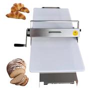 guoyjmm Sfogliatrice Pieghevole con Tavola per Sfoglia, Macchina per Sfogliare Manuale, Laminatrice per Croissant, Acciaio Inossidabile, Spessore della Sfoglia Regolabile,300