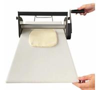 guoyjmm Sfogliatrice Pieghevole, Sfogliatrice Manuale, Macchina Stenditrice per Pasta in Acciaio Inox, Impostazioni di Spessore Regolabili, per Pizza, Croissant, Pasticceria,400